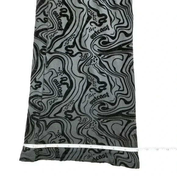 Outcast ASTRID PANT Velvet BLACK Fitted Flare, Size Large stretchy festival - Picture 13 of 13